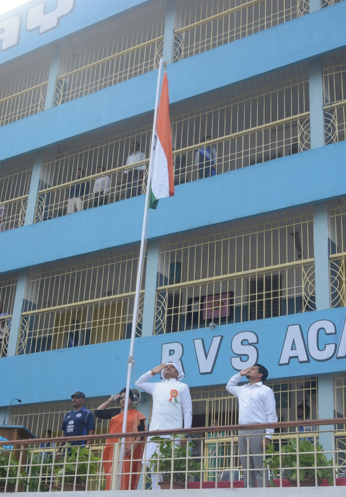 R.V.S.  ACADEMY   IN THE HUES OF PATRIOTISM
