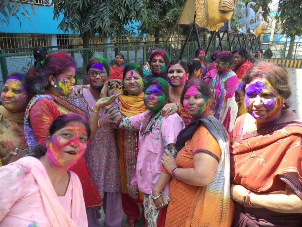 Pre Holi Milan at R.V.S Academy