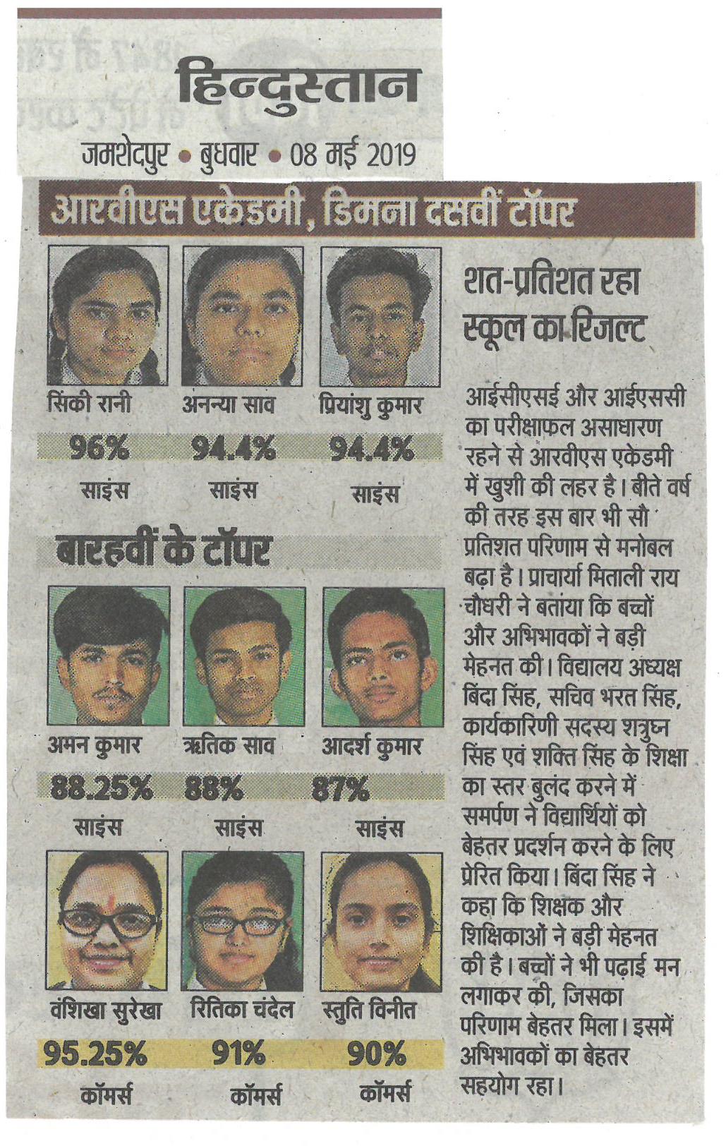 ISC, ICSE BOARD RESULTS 2018-19