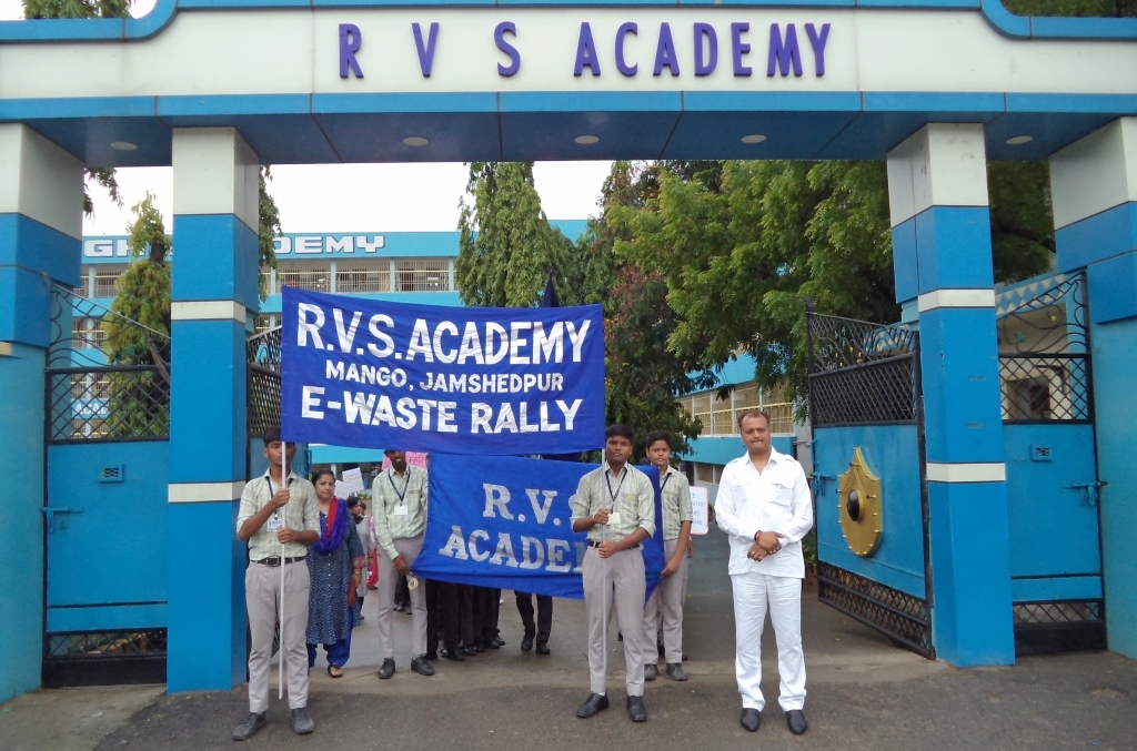 E waste Rally organised by R.V.S Academy on  6th July 2019