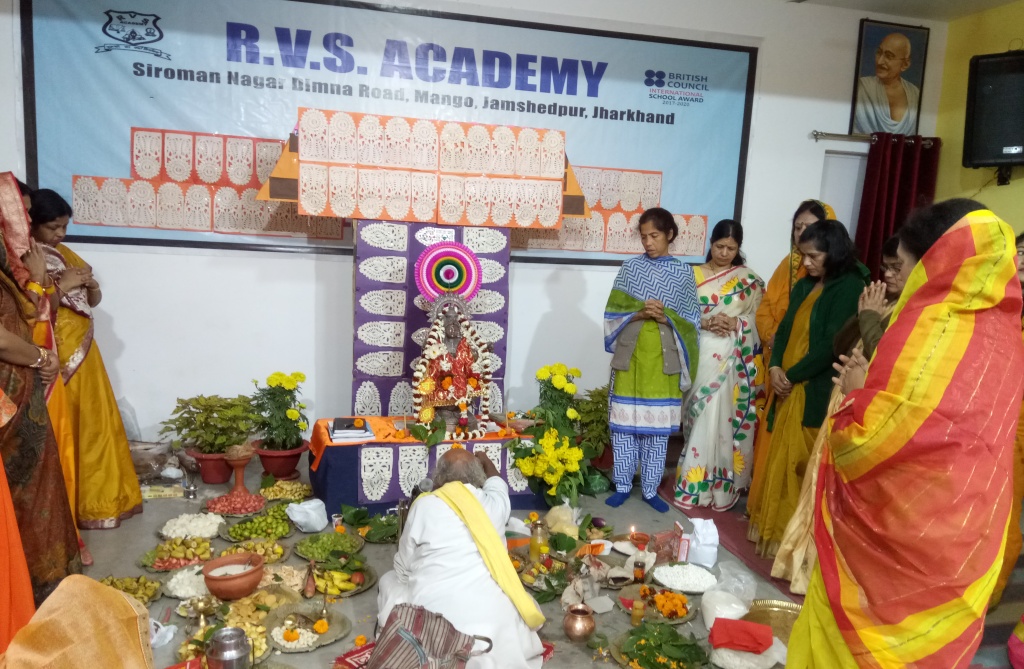 Saraswati Puja was celebrated at RVS ACADEMY
