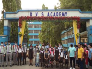 The premises of RVS academy buzzed with children