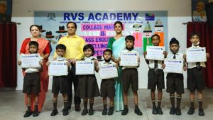 Inter House Collage Making  and  English Story Enactment Competition organised at RVS ACADEMY