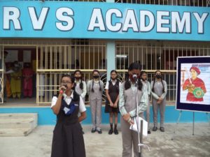 Rani Lakshmi Bai Balidan Diwas observed at RVS Academy, Dimna Road, Mango, Jamshedpur