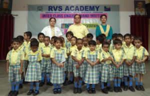 Poetry recitation and English writing competition conducted in RVS Academy.