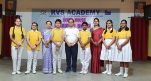 Inter House Patriotic song competition held at RVS Academy