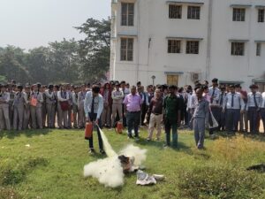 FIRE SAFETY DEMONSTRATION AT R.V.S ACADEMY