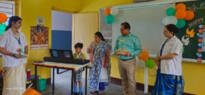 Independence Day celebrated by Pre- primary section at RVS Academy on 11th August 2023.