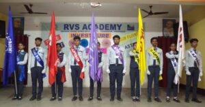 INVESTITURE CEREMONY HELD AT  R.V.S. ACADEMY
