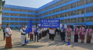 E-Waste Rally was organised at RVS Academy, Jamshedpur