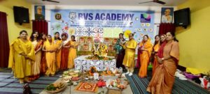 Saraswati Puja celebrated at RVS Academy with great devotion and reverence.
