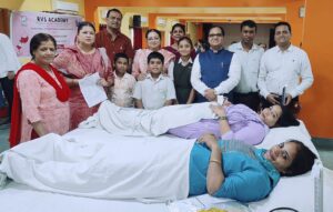 Blood Donation Camp organised at RVS Academy