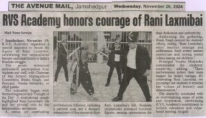 R.V.S. Academy Celebrates the Legacy of Rani Laxmibai