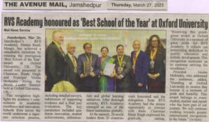 RVS Academy Wins ‘Best School of the Year’ Award at Oxford University, London, United Kingdom